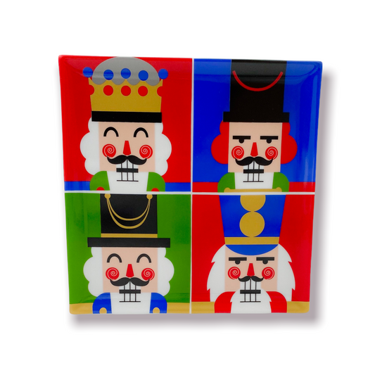 Δισκάκι τετράγωνο 21x21 Christmas Andi Nutcrackers